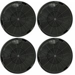 4x filtre � charbon actif compatible avec franke maris fma 905 bk, maris fma 905 bk xs, maris fma 905 ...