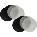 Vhbw - 4x filtre � charbon actif, 4x filtre � graisses compatible avec moulinex t - 43, t - 41, t - 42 ...