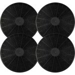 4x filtres � charbon actif compatible avec klarstein aurora, zarah, zola, zelda, balzac, aurica, noir, ...