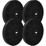 4x filtres � charbon actif remplacement pour gorenje 185358 pour hotte aspirante - 19 cm - vhbw