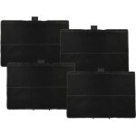 Vhbw 4x filtres � charbon actif compatible avec siemens lc97bb520 / 03, lc97bb520, lc97bb520 / 02, lc97bb520 ...