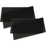 4x filtre mousse 40 ppi compatible avec bauknecht trwp 9801 (856010316022), trwp 9811 (856010616020), ...