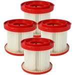 Vhbw 4x filtre remplacement pour milwaukee 4931465230, 4058546360368, 4932478754 pour aspirateur - filtre ...