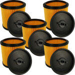 Lot de 5x filtres  cartouche compatible avec parkside (lidl) pnts 1400 a1, 1300 f5, 1300 e4, 1400 b1 ...