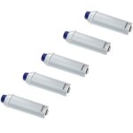 5x filtre  eau remplacement pour delonghi dls c002, ser3017 pour machine  caf automatique, machine ...