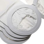 Vhbw 5x sacs compatible avec nilfisk back vac 10 aspirateur - papier, 43, 5cm x 17, 9cm blanc