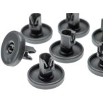 8x roulette pour panier infrieur compatible avec electrolux esf6150, esf6160, esf6159, esf6161 lave ...
