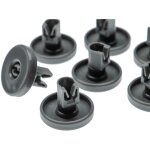 8x roulette pour panier infrieur compatible avec electrolux esf6560, esf6562, esf6561, esf6563 lave ...
