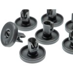 8x roulette pour panier infrieur compatible avec electrolux esl64602, esl66010, esl64085, esl64060 lave ...