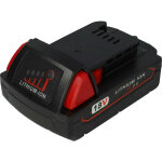 Batterie compatible avec milwaukee 2738 - 20, 2739 - 20, 2750 - 20, 2753 - 20, 2754 - 20, 2755 - 20, ...