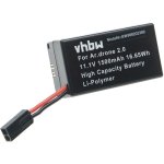 Vhbw - batterie compatible avec parrot ar drone 1, 0, 2, 0, 2. 0 hd drone (1500mah, 11, 1v, li - polym�re) ...
