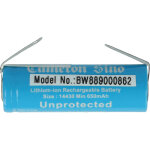 Batterie compatible avec philips sc5260, sc5375 brosse nettoyante visage (3, 7v, li - ion) - vhbw