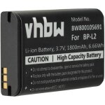 Vhbw - batterie compatible avec teac dr - 100, dr - 1, gt - r1, dr - 100mkii dictaphone (1800mah, 3, ...