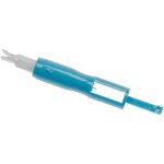 Vhbw enfileur d'aiguille pour machine � coudre domestique - plastique, longueur 7 cm bleu