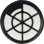 Filtre compatible avec fakir trend bl 140 aspirateur - filtre de sortie d'air, noir / blanc - vhbw