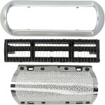 Set de t�tes de rasoir �lectrique compatible avec braun pocketgo 370, 550, 555, grille + couteaux, noir ...