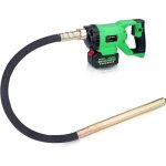 Vibreur beton sans fil 850w 1. 5m aiguille vibrante avec 1x batterie pour beton 6000 u / min vibrateur ...