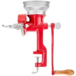 Victoria 30032 moulin � grains manuel fonte pour moudre le caf�, le ma�s, l'avoine, r�glable rouge