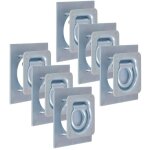 Vidaxl - anneau d'arrimage pour remorque 6 pcs acier galvanis 2000 kg