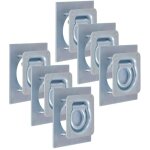 Vidaxl - anneau d'arrimage pour remorque 6 pcs acier galvanis� 2000 kg