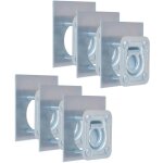 Vidaxl - anneau d'arrimage pour remorque 6 pcs acier galvanis 2000 kg