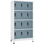Vidaxl - 12 armoires en acier 12 compartiments avec touches 90x45x180cm diffrentes couleurs couleur ...