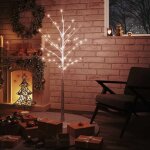 Bouleau blanc à led 72 led blanc chaud 150 cm vidaxl Bouleau blanc à led 72 led blanc chaud 150 cm vidaxl