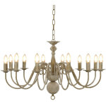 Vidaxl - chandelier de chandelier antique pour 12 couleurs color�es e14 couleur : blanc