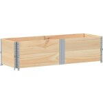 Vidaxl colliers de palette 2 pcs 150x50 cm bois de pin solide