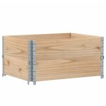 Vidaxl - colliers de palette 2 pcs 80x60 cm bois de pin solide