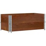 Vidaxl - colliers de palette 2 pcs marron 100x50 cm bois de pin solide Vidaxl - colliers de palette 2 pcs marron 100x50 cm bois de pin solide
