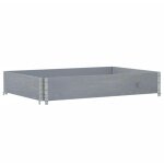 Collier de palette gris 120x80 cm bois de pin solide vidaxl