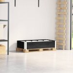 Vidaxl - collier de palette noir 100x50 cm bois de pin solide