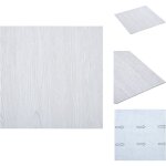 Dalles de plancher autoadhsives 5, 11 m pvc blanc - carrelage pvc - dallettes de sol - planchers pvc ...