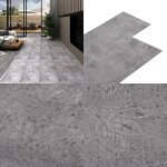 Vidaxl - dalles de plancher pvc autoadh�sif 5, 21 m� 2 mm marron ciment - parquet pvc - rev�tement de ...