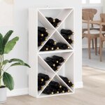 Vidaxl �tag�re � vin 2 pcs blanc 62 x 25 x 62 cm pin massif