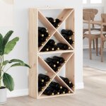 Vidaxl �tag�re � vin 2 pcs naturel 62 x 25 x 62 cm pin massif