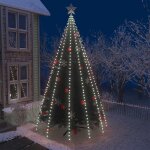 Vidaxl ? guirlande lumineuse 500 led blanc froid 500 cm ? r�sistante � l'eau ? c�ble de 10 m ? pour int�rieur ...