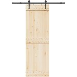 Vidaxl - kit de quincaillerie de porte coulissante 152, 5 cm acier noir