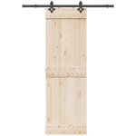 Vidaxl - kit de quincaillerie de porte coulissante 152, 5 cm acier noir