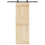 Vidaxl - kit de quincaillerie de porte coulissante 152, 5 cm acier noir