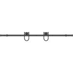 Vidaxl - kit de quincaillerie de porte coulissante 183 cm acier noir Vidaxl - kit de quincaillerie de porte coulissante 183 cm acier noir