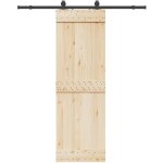 Vidaxl - kit de quincaillerie de porte coulissante 183 cm acier noir