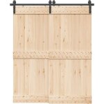Vidaxl - kit de quincaillerie de porte coulissante 183 cm acier noir Vidaxl - kit de quincaillerie de porte coulissante 183 cm acier noir