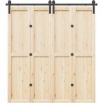 Vidaxl - kit de quincaillerie de porte coulissante 200 cm acier noir