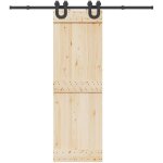 Vidaxl - kit de quincaillerie de porte coulissante 200 cm acier noir Vidaxl - kit de quincaillerie de porte coulissante 200 cm acier noir
