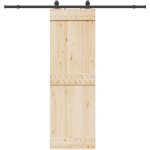 Vidaxl kit de quincaillerie de porte coulissante 213 cm acier noir Vidaxl kit de quincaillerie de porte coulissante 213 cm acier noir