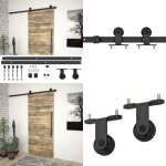 Vidaxl - kit de quincaillerie de porte coulissante skien 183 cm noir - kit de fixation pour porte coulissante ... Vidaxl - kit de quincaillerie de porte coulissante skien 183 cm noir - kit de fixation pour porte coulissante ...
