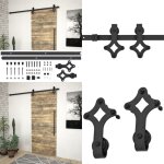 Vidaxl - kit de quincaillerie de porte coulissante skien 200 cm noir - kit de fixation pour porte coulissante ... Vidaxl - kit de quincaillerie de porte coulissante skien 200 cm noir - kit de fixation pour porte coulissante ...