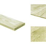 Lames de terrasse 12 pcs 1, 44 m 1 m bois de pin imprgn - planches de terrasse - bois trait - terrasse ...